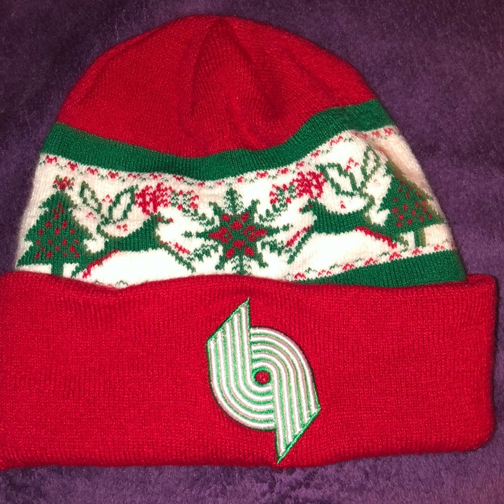 Portland Trailblazers Christmas Beanie